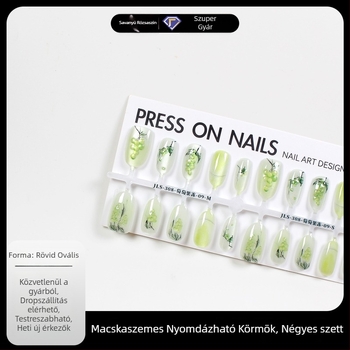 Macskaszem köröm – szőlőzselés szín, édes dizájn, ultra vékony, viselhető, félig kézzel készített manikűr
