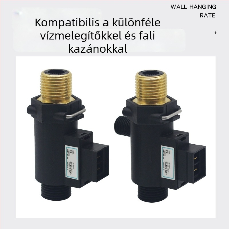 Elektronikus vízáram-szabályozó és áramláskapcsoló szenzor gázzal működő falra szerelt kazánokhoz