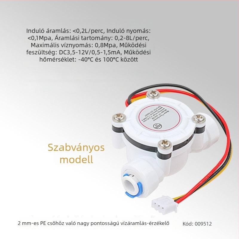 2 hüvelykes PE cső vízáramlásmérő gyorscsatlakozós szenzorral vízadagolóhoz