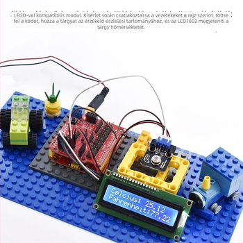 MLX90614 érintésmentes infravörös hőmérséklet-szenzor modul - IR hőmérséklet-gyűjtő, kompatibilis az Arduino-val és a LEGO-val