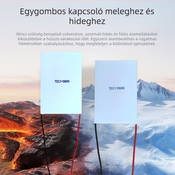 80x120 mm TEC1-13936 termoelektrikus hűtő-fűtő chip, 12 V, félvezető anyag 13910