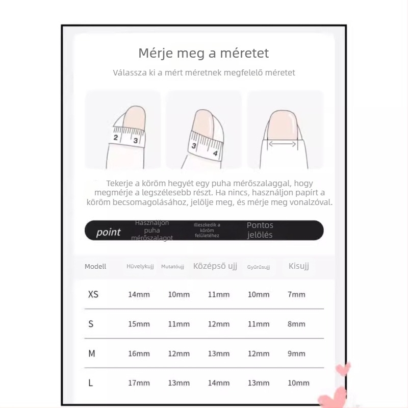 Kézzel készített körömlakk matrica viselésre, eredeti prémium dizájn, átlátszó manikűr, felhelyezhető és leválasztható, motívumok Szerelem, Relief és Csillagok