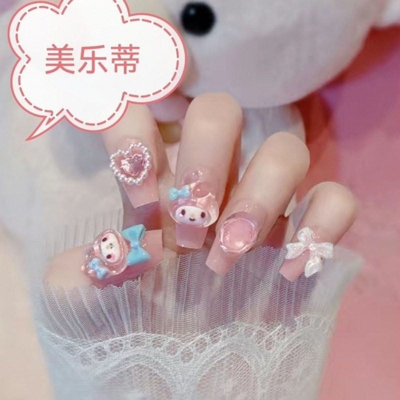 Dopamine Viselhető Körmök – Aranyos kawaii Melody Nail Art matricák