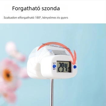 Kaitai elektronikus élelmiszerhőmérő tűvel, tejhez és kávéhoz, magas hőmérsékletű grill- és sütőhőmérő