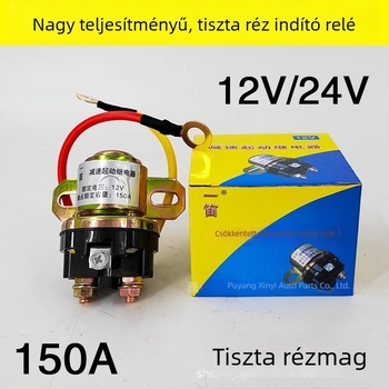 12V/24V tiszta réz indító relé, 150A – autómotor indításhoz