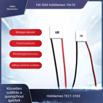 Tec1-3103 mini termoelektromos hűtőchip, 3,7V 3A, 10×10 mm hűtőmodul kozmetikai és orvosi eszközökhöz