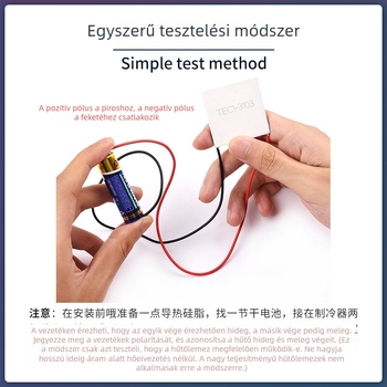 Tec1-3103 mini termoelektromos hűtőchip, 3,7V 3A, 10×10 mm hűtőmodul kozmetikai és orvosi eszközökhöz