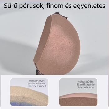 Marianne puha, kétoldalas levegőpuff alapozóhoz és púder fixálásához