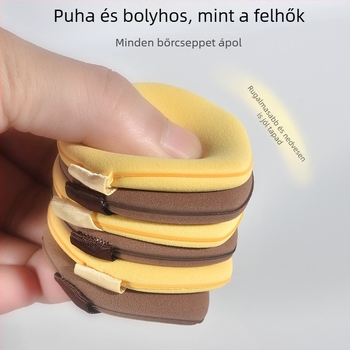 Marianne puha, kétoldalas levegőpuff alapozóhoz és púder fixálásához