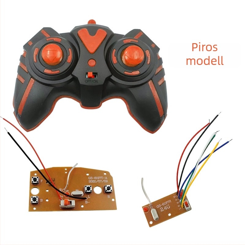 2.4G négysávos távvezérlő modul – adó és vevő PCB, RC autókhoz