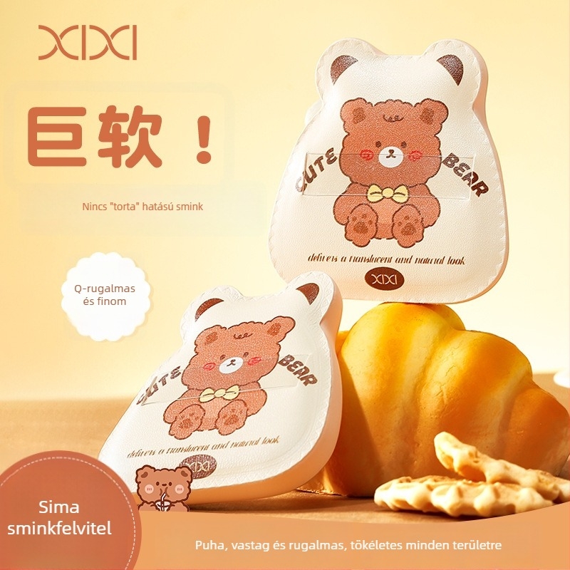 Pee Marshmallow púderpuff – ultrakönnyű, kettős használat száraz és nedves porhoz, cushion alapozóhoz és fixáló porhoz, sminkszivacs