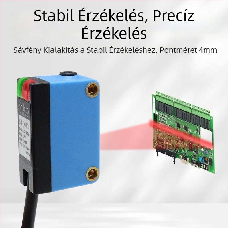 SR-D461 csík alakú fotóelektronikus területérzékelő szállítószalagra – vakfolt nélküli detektálás