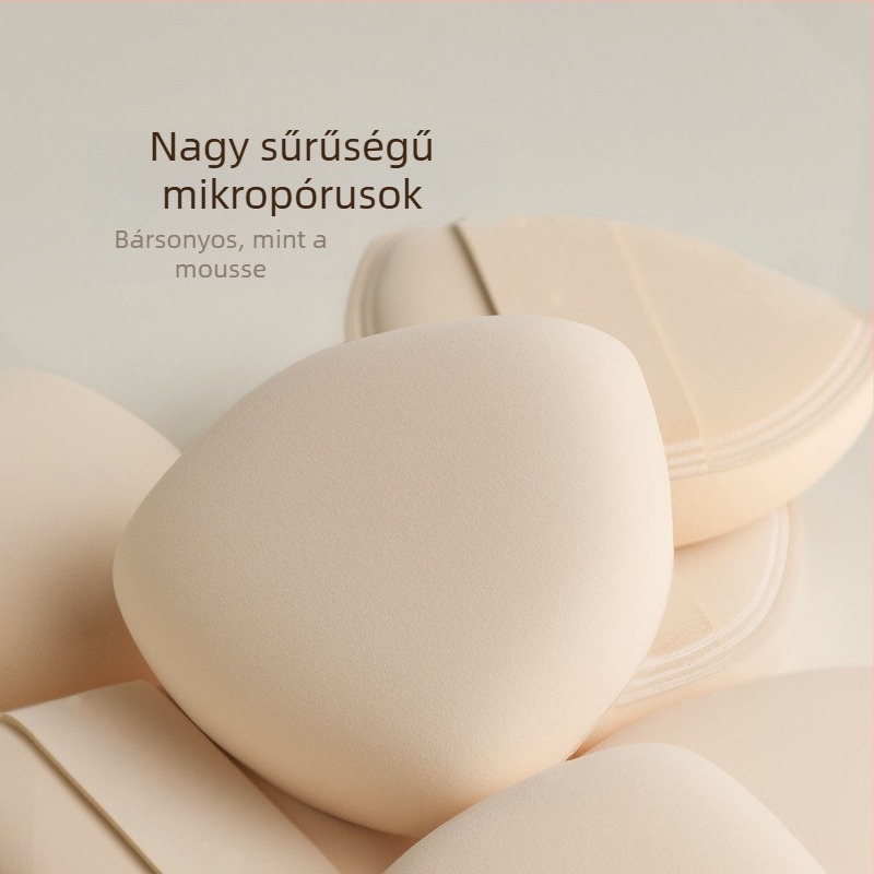 Puha mousse textúrájú cushion szivacs folyékony alapozóhoz, nem szívja fel a púdert, két darabos csomag