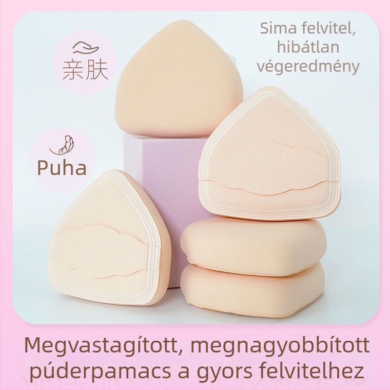 Puha mousse textúrájú cushion szivacs folyékony alapozóhoz, nem szívja fel a púdert, két darabos csomag