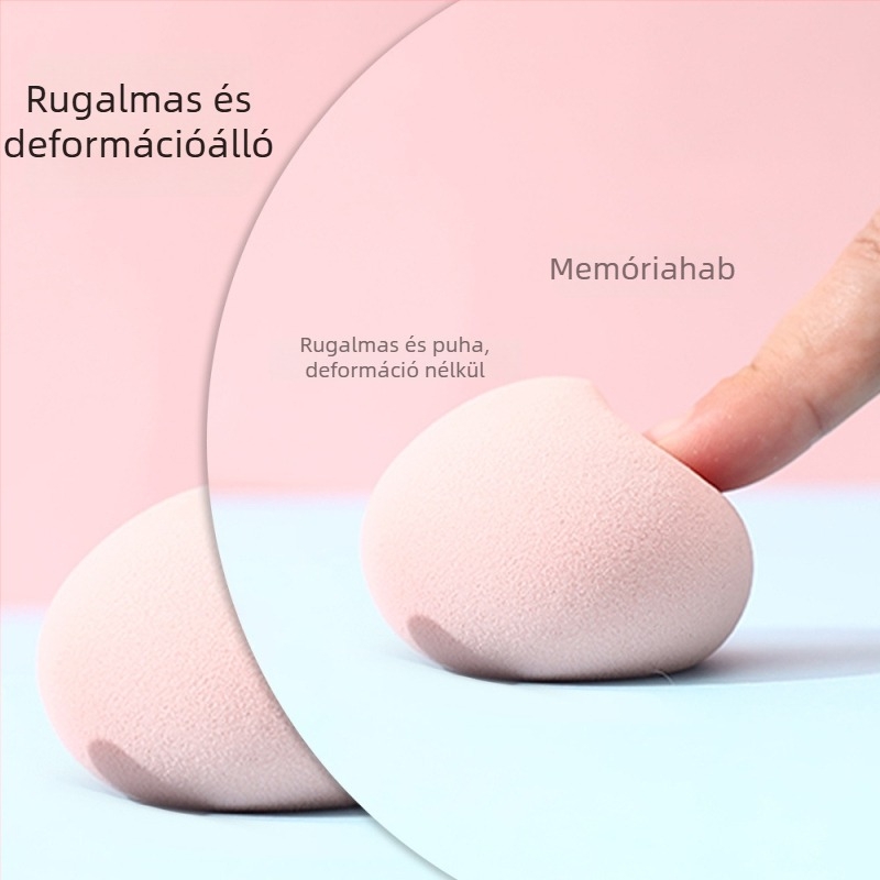 Gyümölcsös szépség tojás sminkszivacs – nedves és száraz használatra, hidrofil, latexmentes