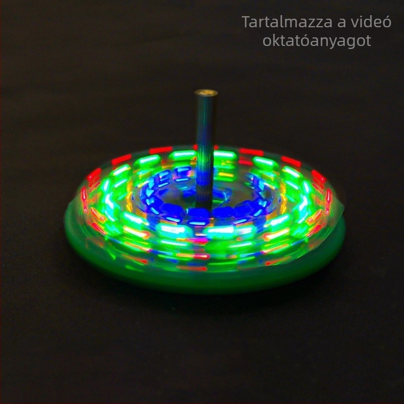 Asztali LED forgótop készlet villogó fényekkel, forrasztáshoz és DIY elektronika TJ-56-515