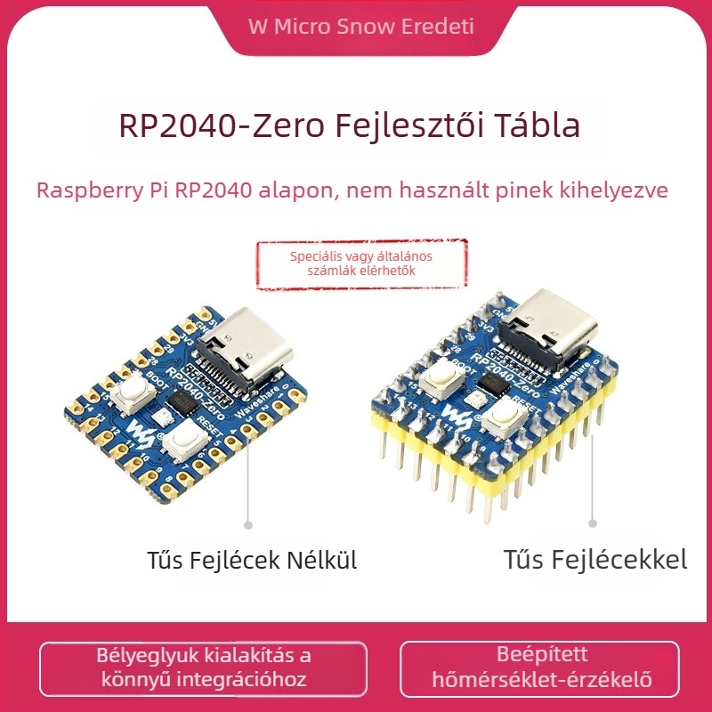 Micro Snow RP2040-Zero mini fejlesztőlap RP2040 kettős magos processzorral