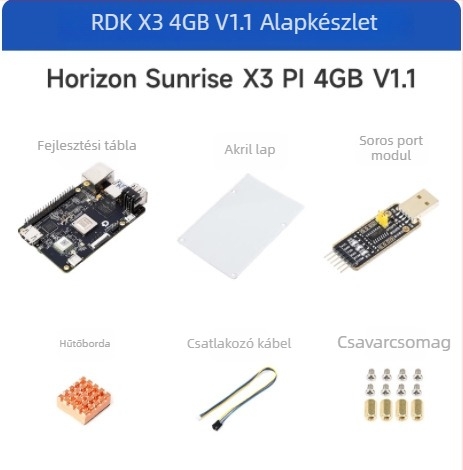 Sweet Potato Robot X3 RDK fejlesztőpanel, erős AI számítási teljesítmény, ROS 2 kompatibilis, Raspberry Pi interfész