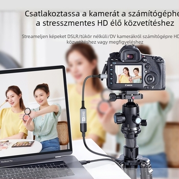 Micro/mini HDMI–HDMI kábel hordozható kijelzőhöz, Raspberry Pi és DSLR kamera