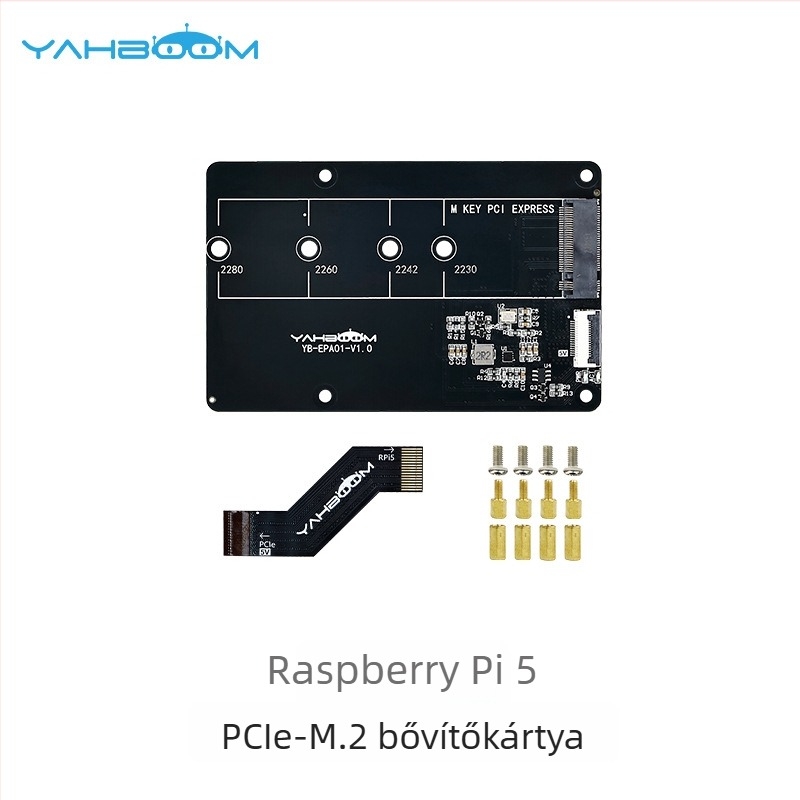 Raspberry Pi 5 PCIe-M.2 bővítőlap NVMe SSD-hez