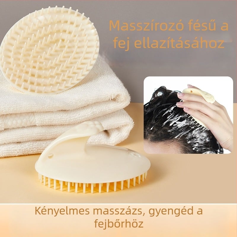 GECOMO Samponmasszírozó hajkefe, fejbőr masszázs a hajápoláshoz