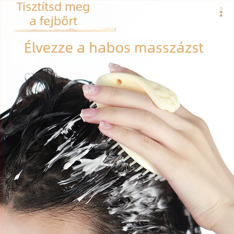 GECOMO Samponmasszírozó hajkefe, fejbőr masszázs a hajápoláshoz