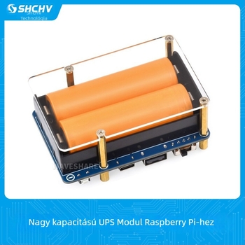 Raspberry Pi UPS tápegység modul, 21700 nagy kapacitású, egyidejű töltés és kisülés, 5V kimenet