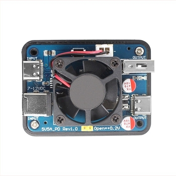 DALUMAK Raspberry Pi 5 PD tápellátási bővítőpanel, 5V 5A, DC-DC buck modul 12V-ról 5V-ra