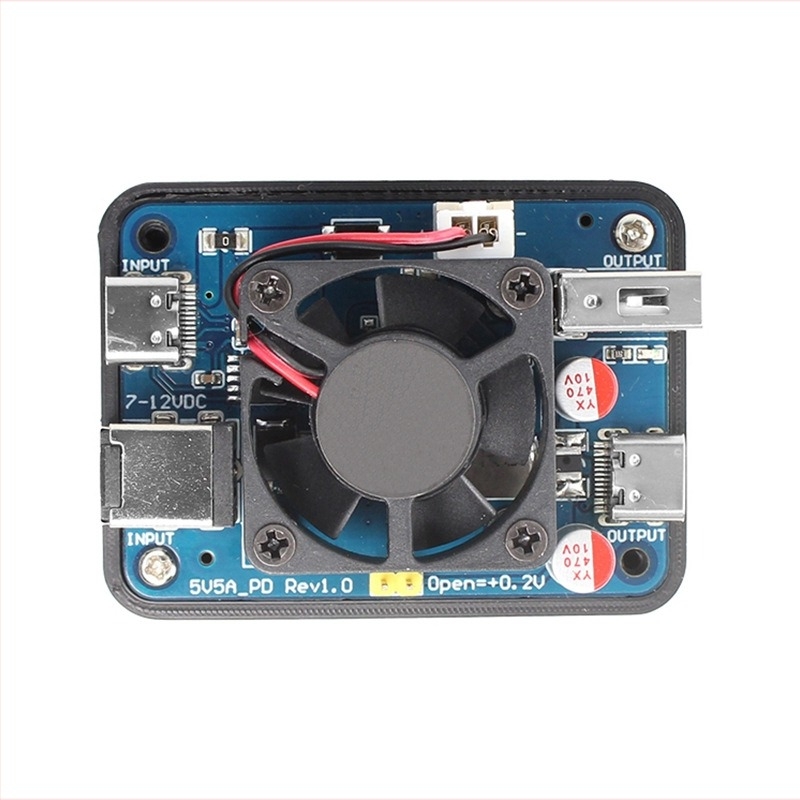 DALUMAK Raspberry Pi 5 PD tápellátási bővítőpanel, 5V 5A, DC-DC buck modul 12V-ról 5V-ra