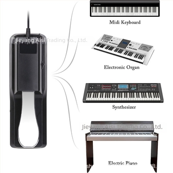 Fém sustain pedál elektronikus billentyűzethez MIDI-vel