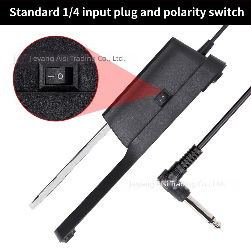 Fém sustain pedál elektronikus billentyűzethez MIDI-vel