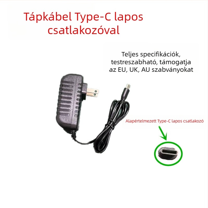 5V 5A/4A/3A/2A tápegység Type-C csatlakozóval Raspberry Pi 5-höz és 25W növényvilágító LED-lámpa