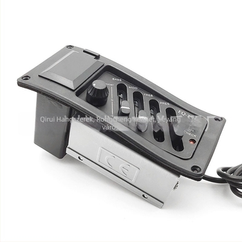 Négy sávos pickup EQ-7545R előfokozóval és equalizerrel folk akusztikus gitárhoz
