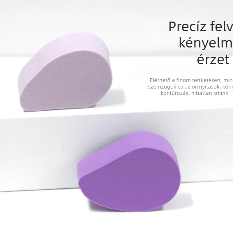 Lila Fantázia sor hidrofil sminkszivacs, szőlőszínű, 8 db, nedves és száraz felvitelhez