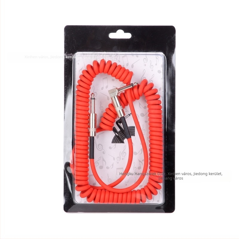 6.3/6.35/6.5 mm-es férfi–férfi elektromos gitárkábel, PVC bevonat rézmaggal