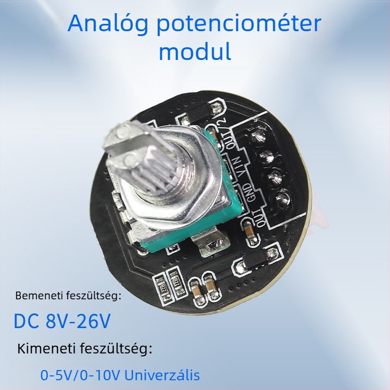 Forgó digitális potenciométer modul analóg bemeneti feszültséggel DC 8-26V és 0-10V kimenettel