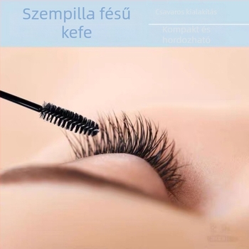 50 darab egyszer használatos szempilla- és szemöldök ecset, spirálos szemöldök ecset és görbe végű applikátor