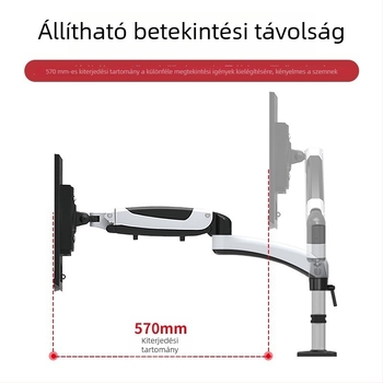 Gibbon 15–27 hüvelykes monitorállvány emelő karral és oszlopzáró furatokkal