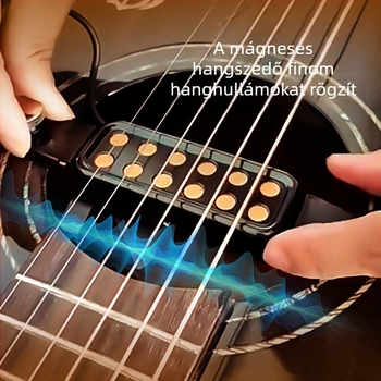 Gitár hanglyukba rögzíthető clip-on pickup állítható külső egységgel