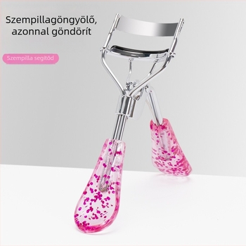 Csillogó szempillagyűrítő napraforgó mintával, széles látószögű, hordozható kezdőknek