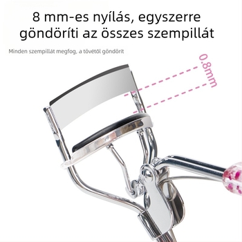 Csillogó szempillagyűrítő napraforgó mintával, széles látószögű, hordozható kezdőknek