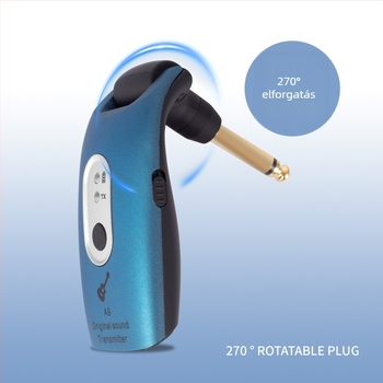 A9 vezeték nélküli elektromos gitár rendszer Bluetooth vevővel és pickup csatlakozóval