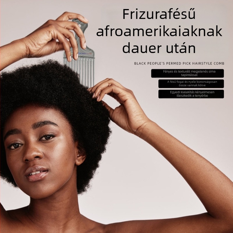 Öt darabos műanyag styling antistatikus hajkefék készlet hosszú hajhoz