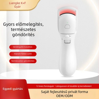 Elektromos szempilla göndörítő, újratölthető akkumulátorral és intelligens hőmérséklet-szabályozással, gyors felmelegedés, hosszú távú görbület