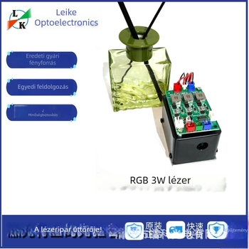RGB3W színpadi lézerfej, teljes színű lézer és fehér fény, TTL-vezérlés, nagy teljesítményű kültéri lézerfény – Csillagos Ég