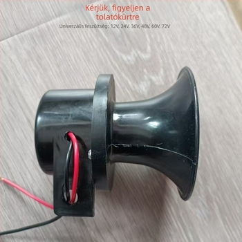 Hátrameneti hangjelző hangszóró, 12V/24V, univerzális teherautókhoz, építőipari járművekhez és elektromos autókhoz