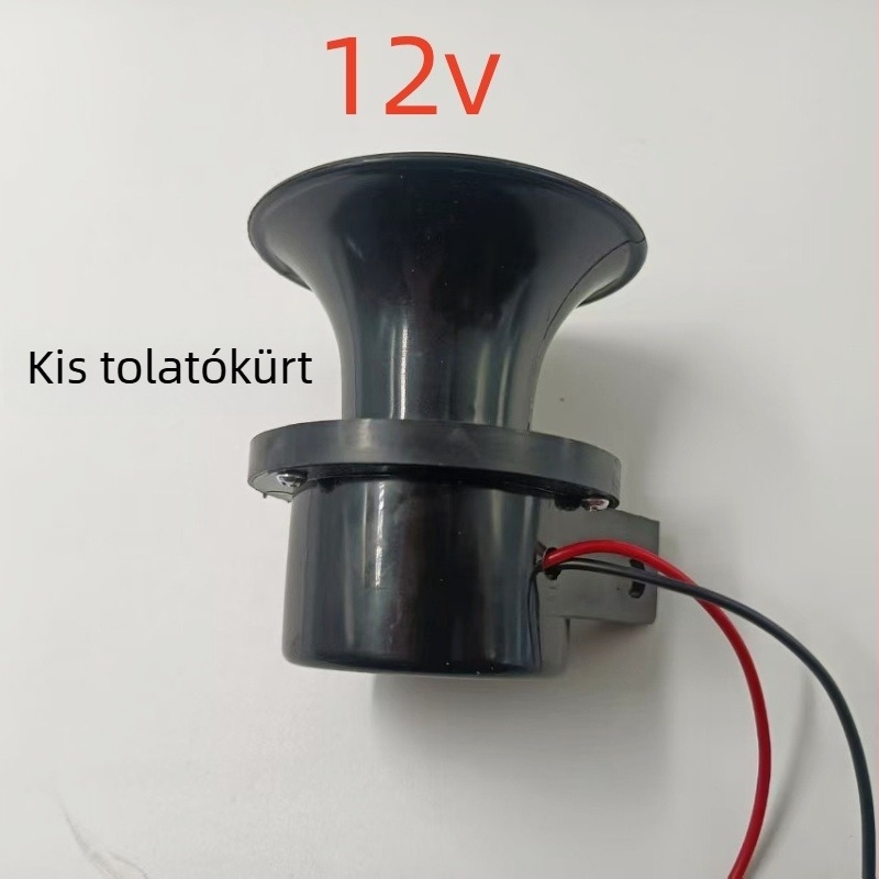 Hátrameneti hangjelző hangszóró, 12V/24V, univerzális teherautókhoz, építőipari járművekhez és elektromos autókhoz