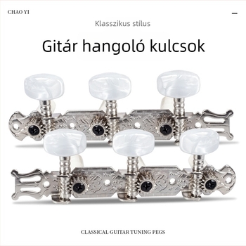 Arany virág alakú hangolófejek klasszikus gitárhoz, pár csavarokkal