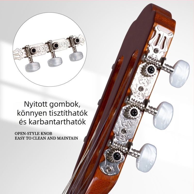 Arany virág alakú hangolófejek klasszikus gitárhoz, pár csavarokkal
