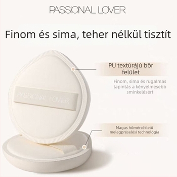PL Huhu púderpuff – továbbfejlesztett, vastag, láthatatlan púderpuff folyékony alapozóhoz, sima felvitel és sminkfixálás